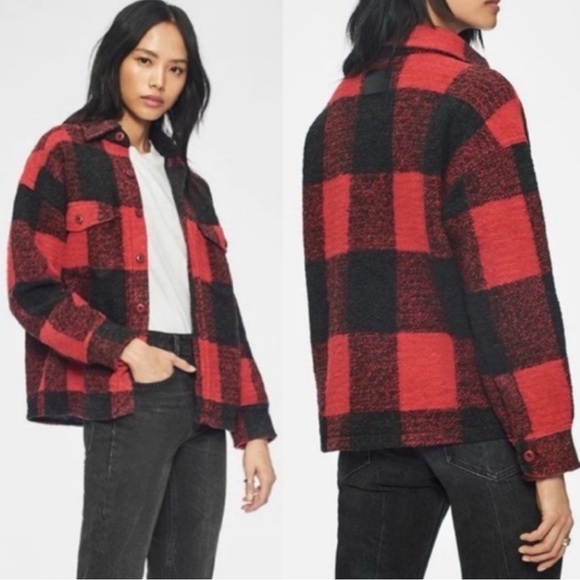 Anine Bing Bobbi Flannel Jacket - Classic Style - Size S - Picture 2 of 13